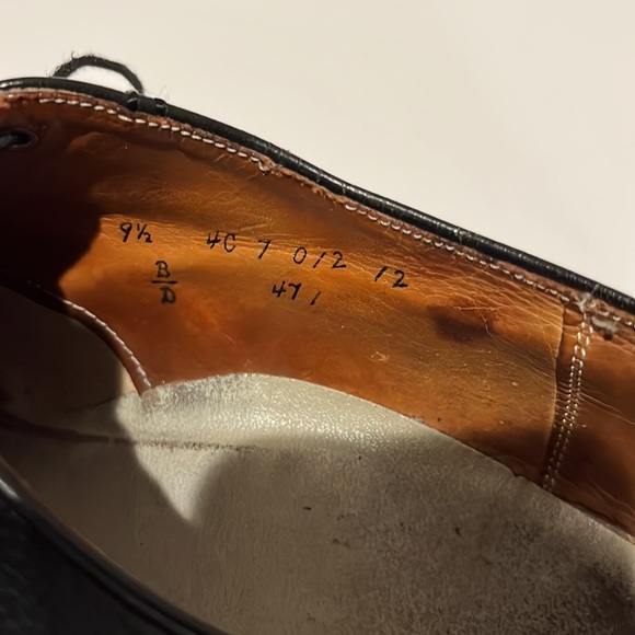 Imperial Biltrite Men’s Dress Shoes Black Size 9 1/2 - Picture 5 of 6